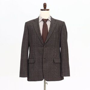 Prochnik 42L Brown Check 2-Button Sport Coat Blazer Jacket O830